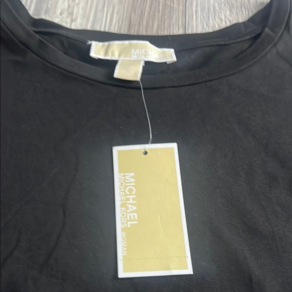 MICHAEL Michael Kors Black Embellished Cuffed Sleeve Blouse - Picture 3 of 7